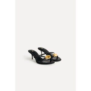 ZARA LEATHER SANDALS WITH METAL DETAIL 50TH ANNIVERSARY